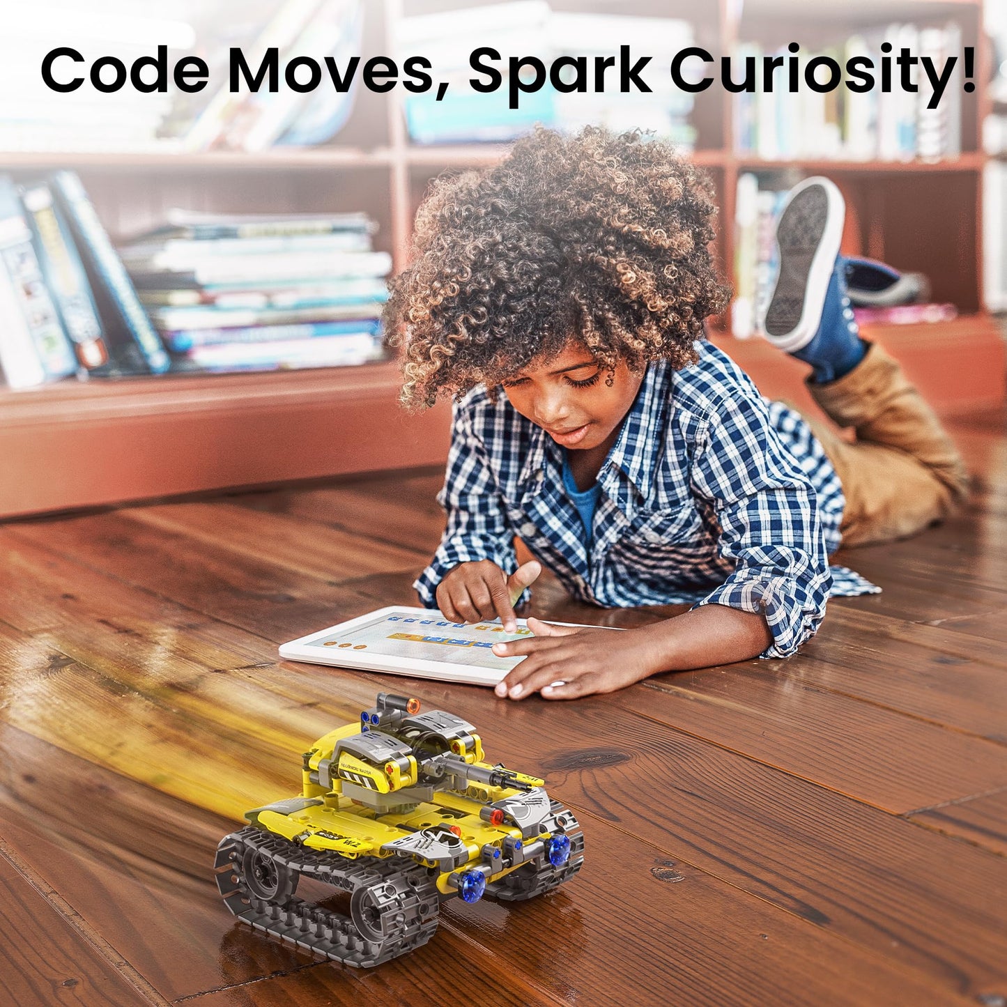 Mibido STEM Robot Building Kit Gift for Boys Ages 8-12 with Remote Control, Technic Coding Robotic Toy for Kids’ Birthday, Buildable 5-in-1 Models with 488 Pieces
