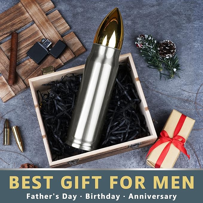 White Elephant Gifts for Adults Funny - 17 oz Silver Tumbler Cup - Stocking Stuffers for Adults Mens Ideas - Gifts for Dad Who Have Everything Christmas - Mens Stocking Stuffers 2025