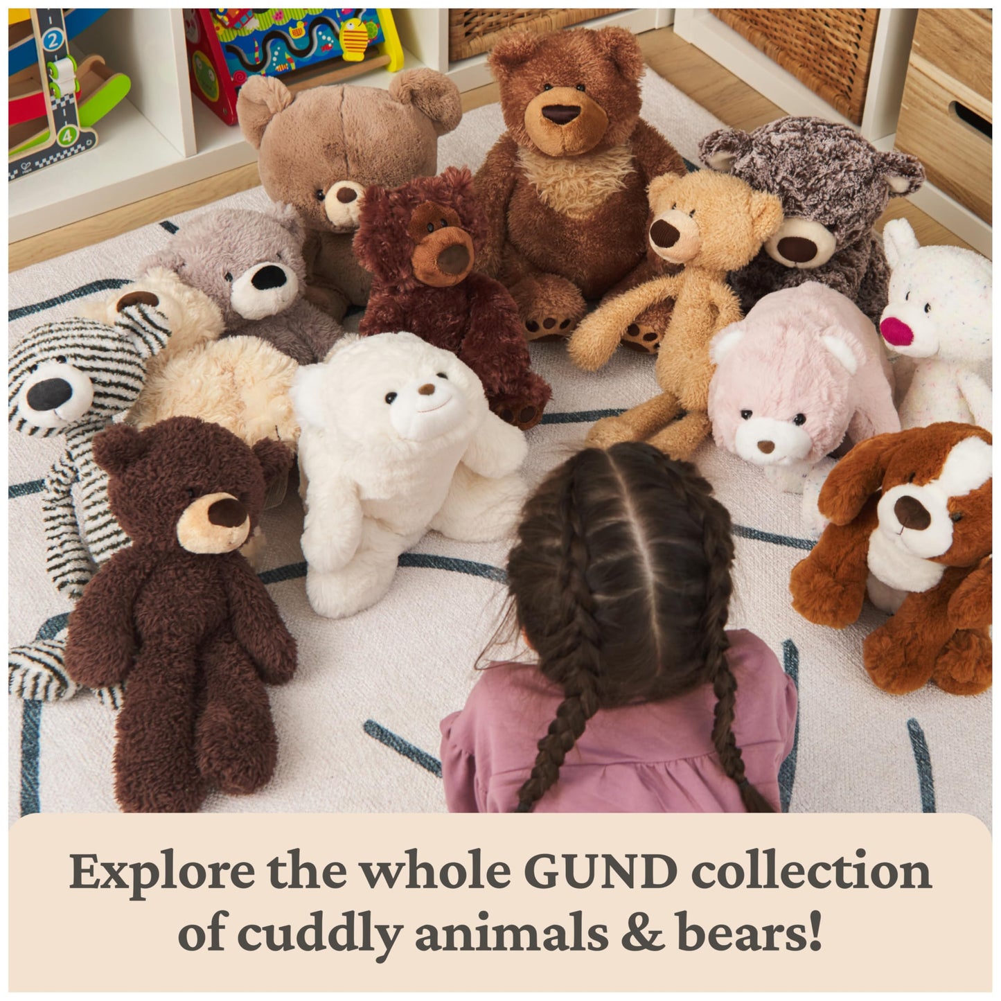 GUND Philbin Classic Teddy Bear, Premium Stuffed Animal for Ages 1 and Up, Beige, 18”