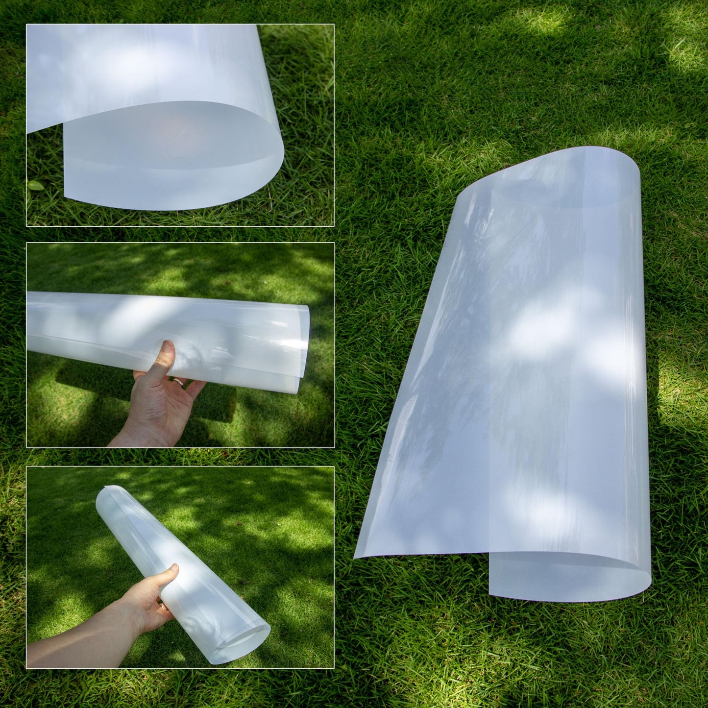 24X24 Inch 7mil Blank PET Laser Cutting Stencil Plastic Sheets (10 Pack), Food-Safe Mylar Template Material for Crafting, Template Material for Cutting Machines, Cricut Venture, Laser Cutting