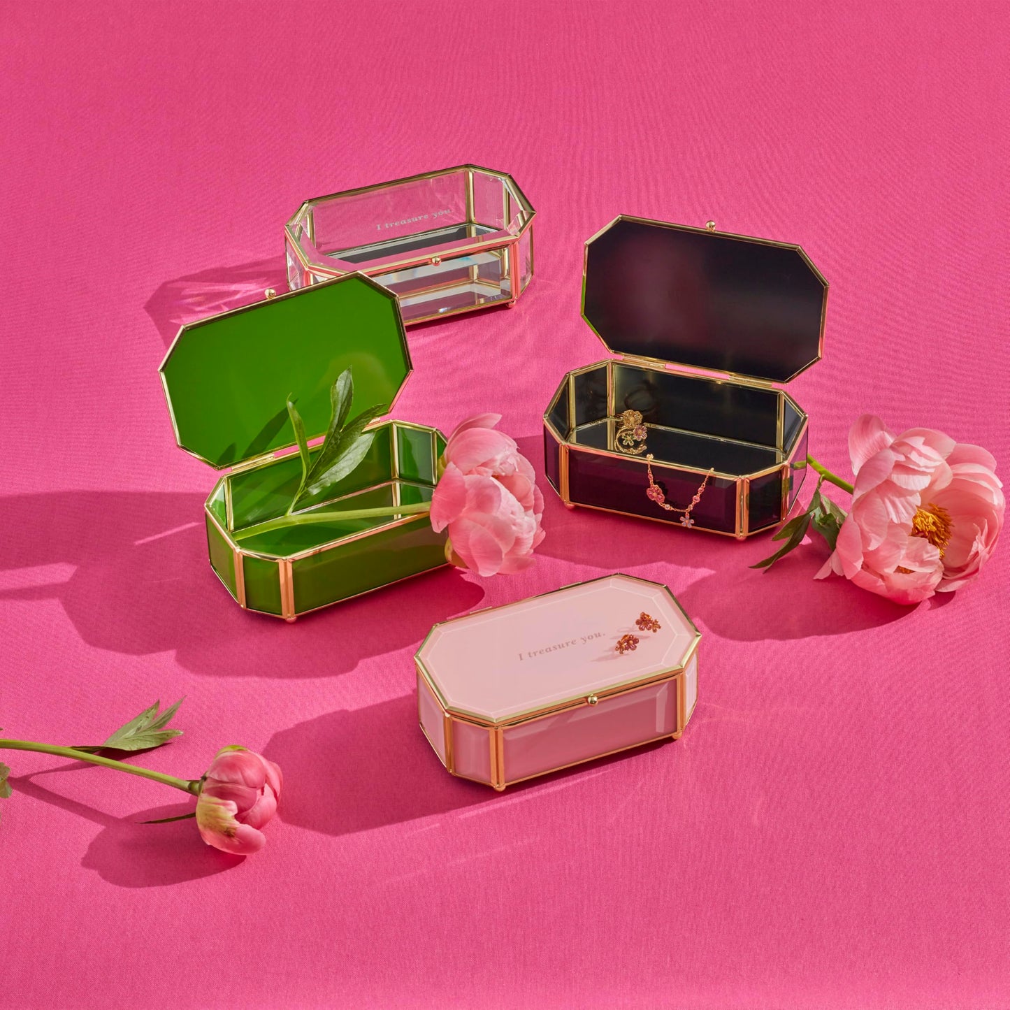 kate spade new york I Treasure You Green Jewelry Box