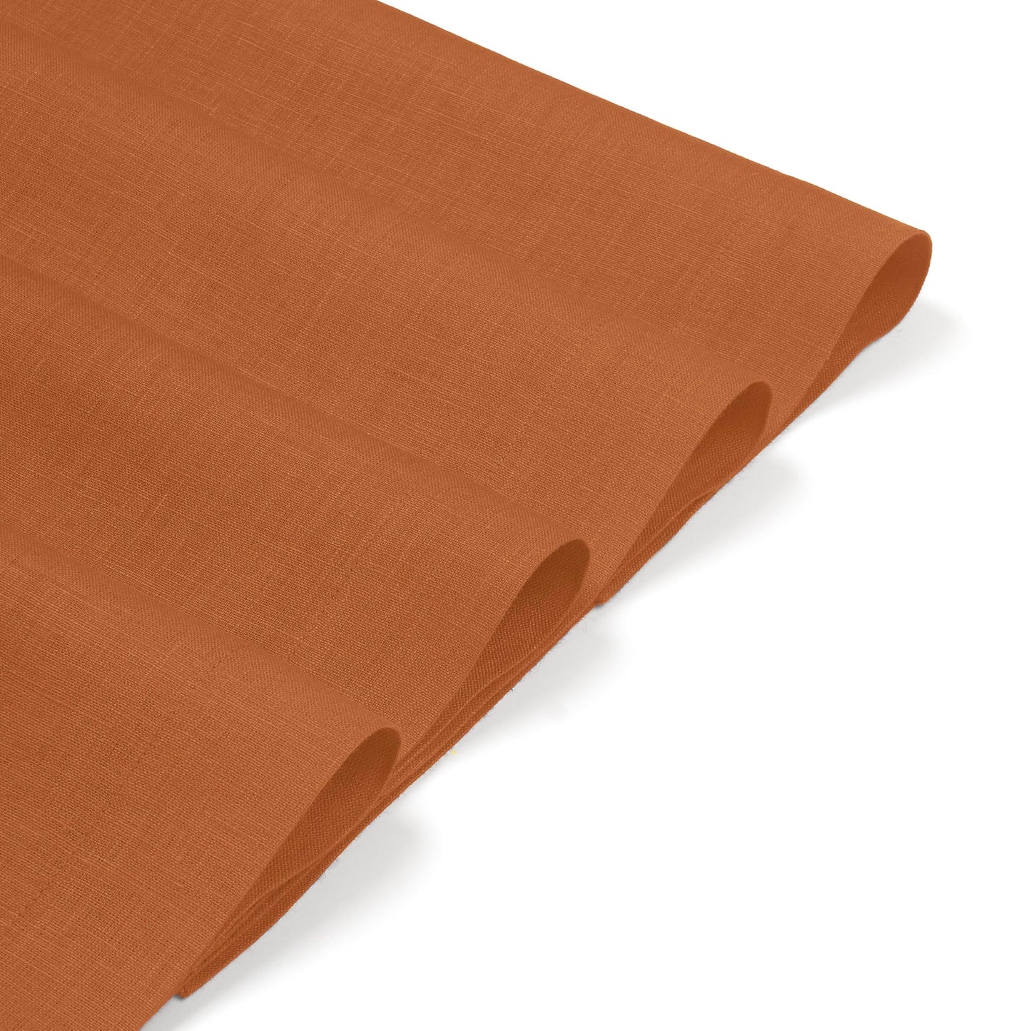 D'Moksha Homes Linen Rust Placemats Set of 4-100% Pure Linen Placemats 14 x 19 Inch for Spring - Handcrafted and Machine Washable