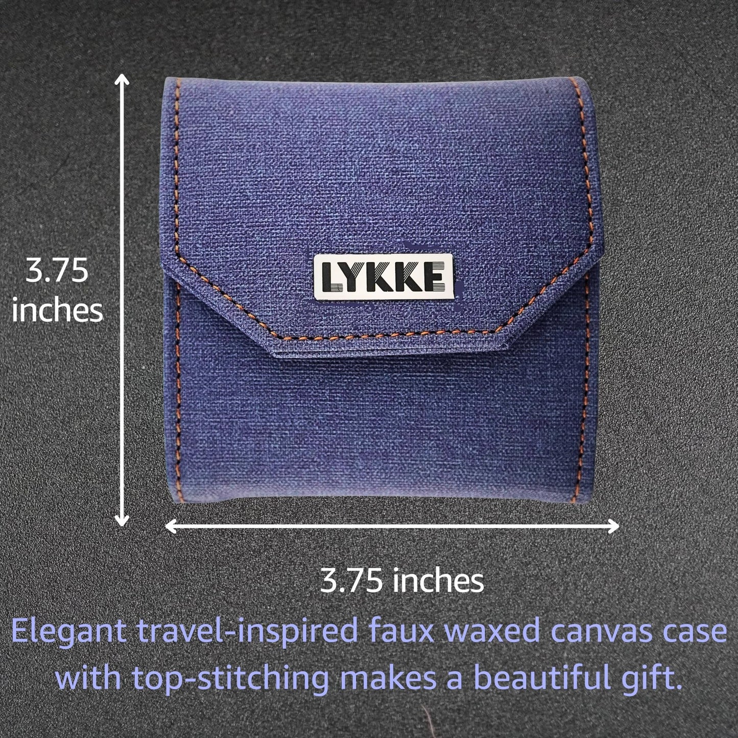 Lykke Flight 3.5 in. Mini Set US Sizes 0, 1, 1.5, 2, 2.5 Interchangeable Circular Knitting Needles for Lace, Fingering, Sock, Baby Yarn, Stainless Steel, 3 Cords, Denim Case, Project Bag