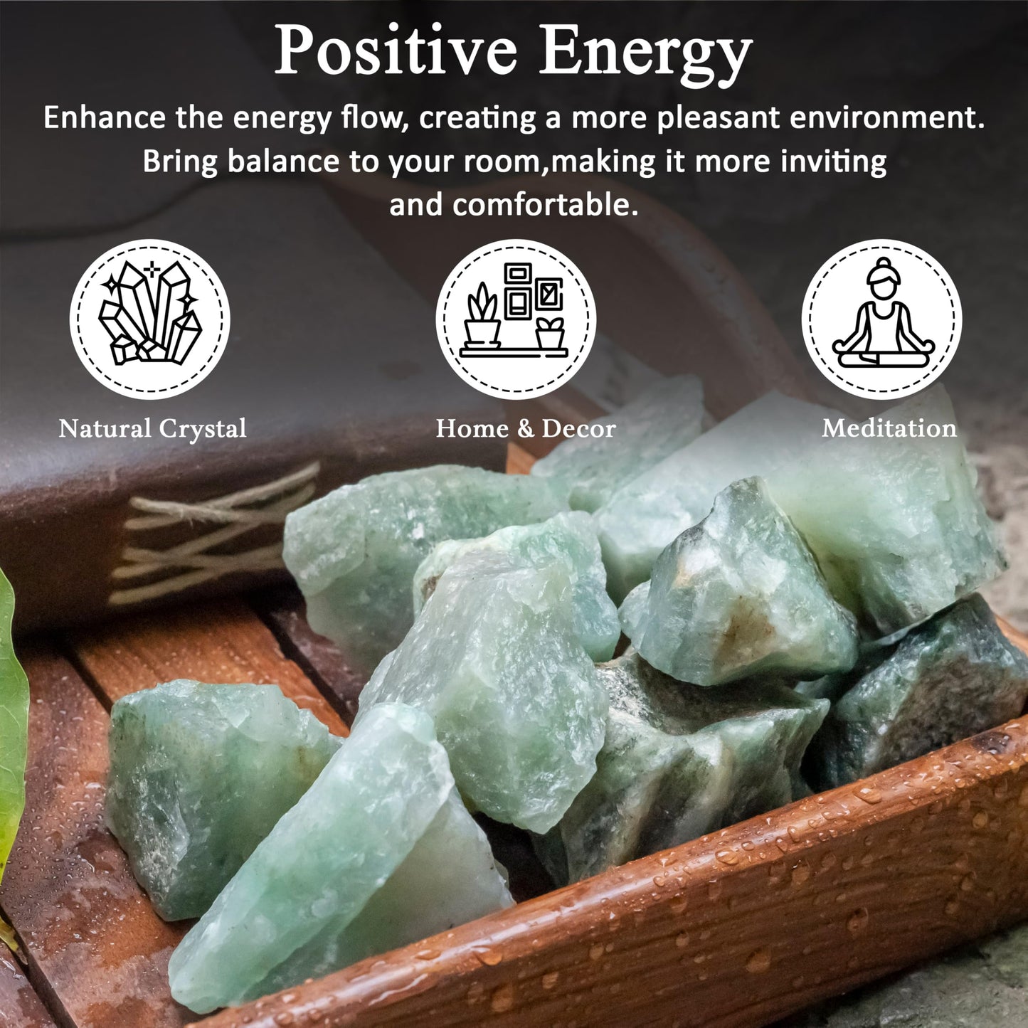 Crocon 1/4 LB Green Jade Rough Bulk Natural Stone Raw Gemstone Tumbling Cabbing Polishing Mining Chakra Balancing Reiki & Crystal Healing Good Luck Home Decor Gifts