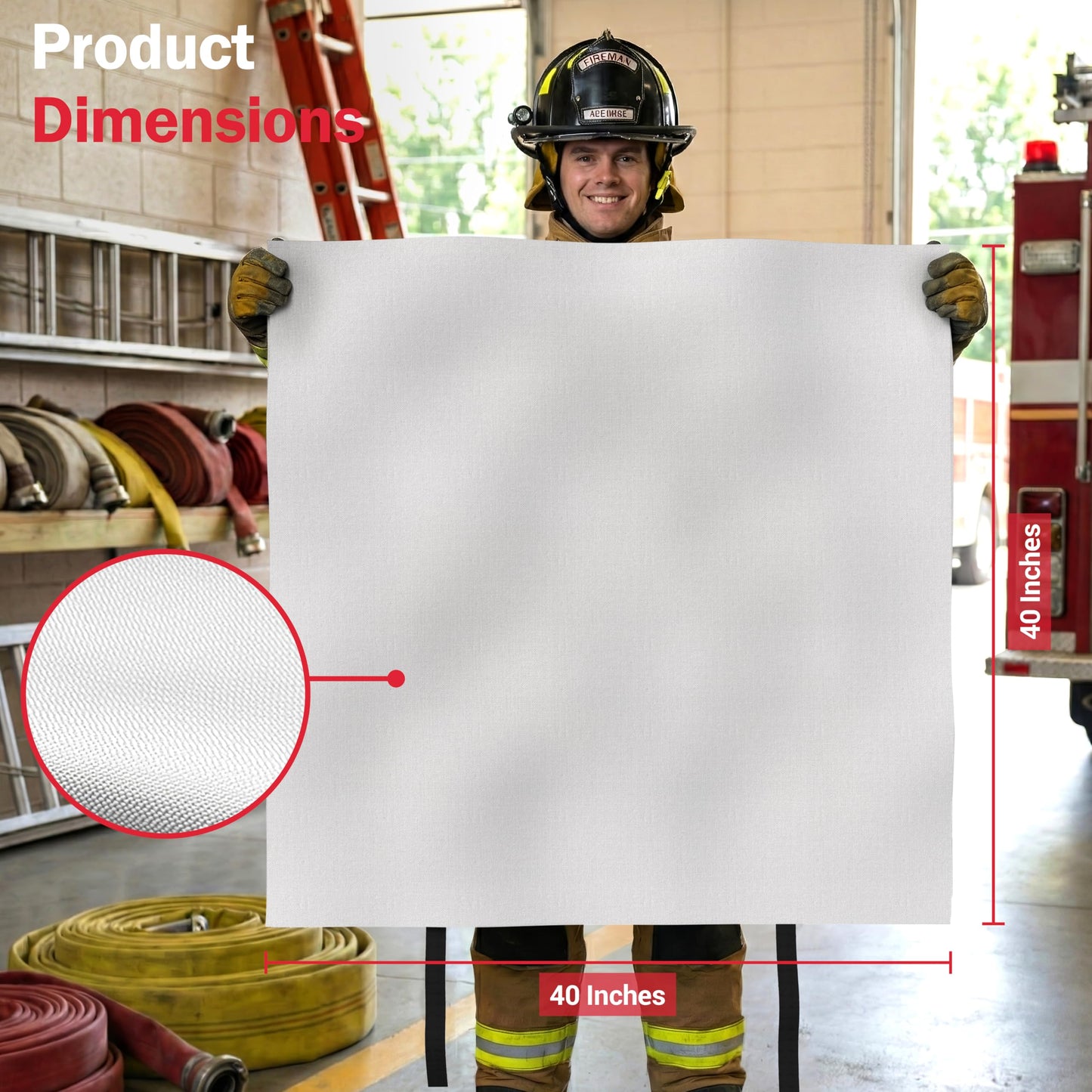 National Park Foundation Partner Emergency Fire Blanket, 40”x40” UM9 Fiberglass Fire Blanket for Outdoor, Home and Kitchen Fires, Camping Gear, Emergency Safety Protection, Designed in The USA (2Pk)