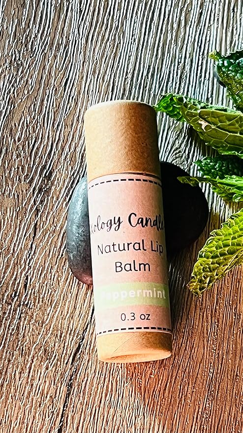Handmade Natural Lip Balm Set of 5- Original, Mint, Cocoa, Lavender, Grapefruit - 5 Pack
