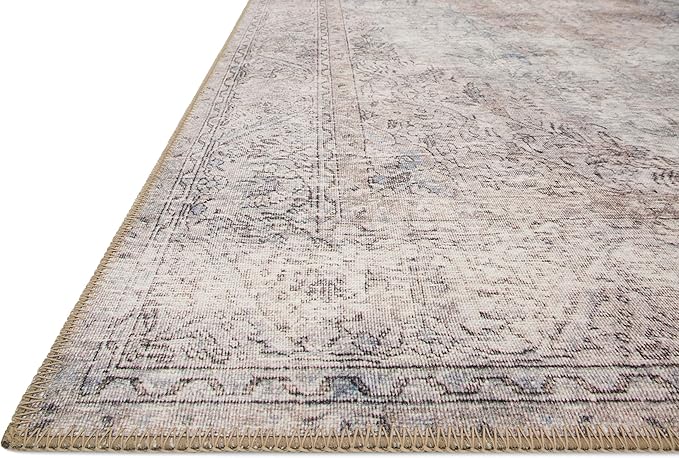 Loloi Loren Collection LQ-04 Silver/Slate 2'-3" x 3'-9" Accent Rug