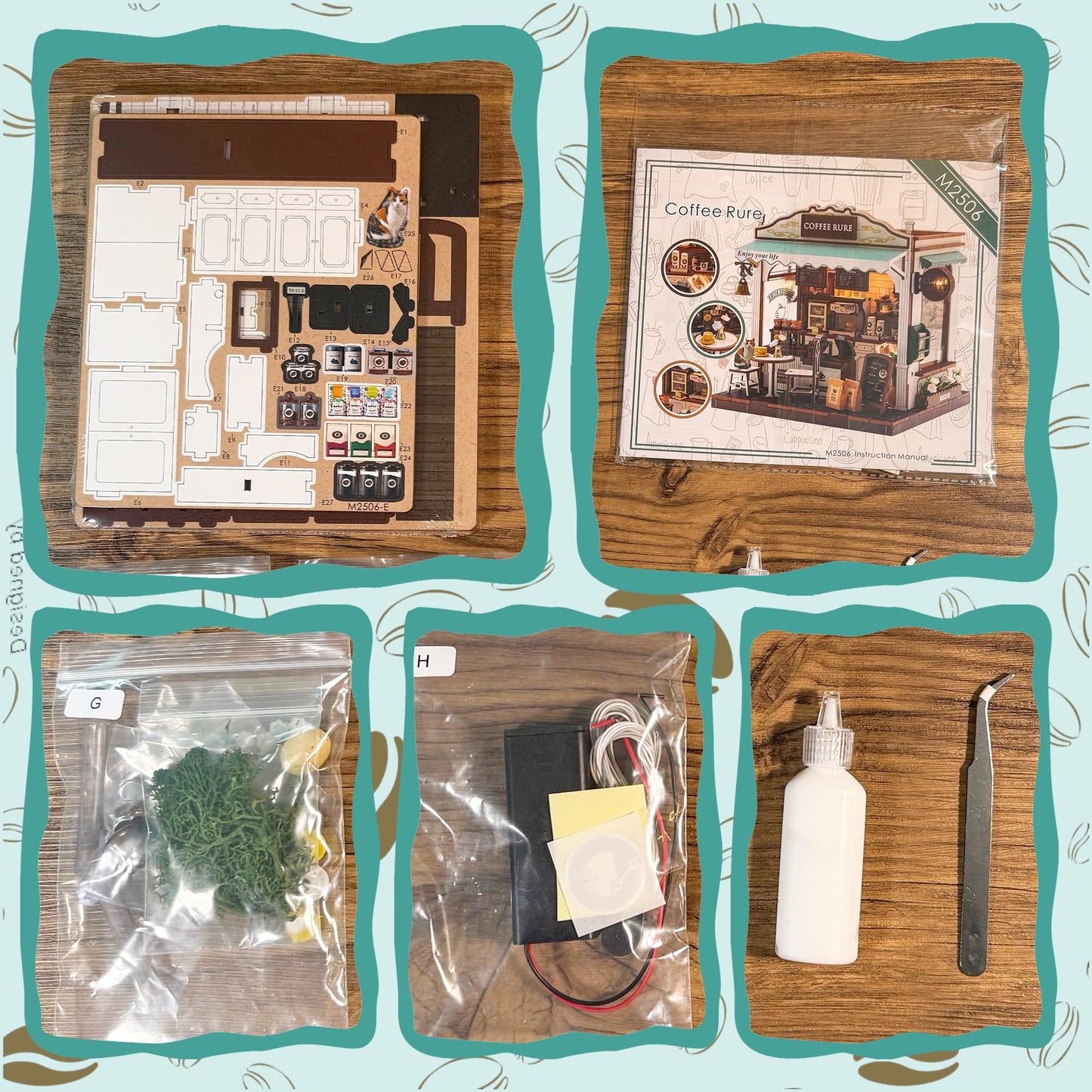 Soothee DIY Miniature House Kit, DIY Book Nook with LED Light | 3D Puzzles for Adults and Teens, Tiny House Building Kits for Bookshelf Decor, Relaxing Gift for Craft Lovers | Cafe Rure