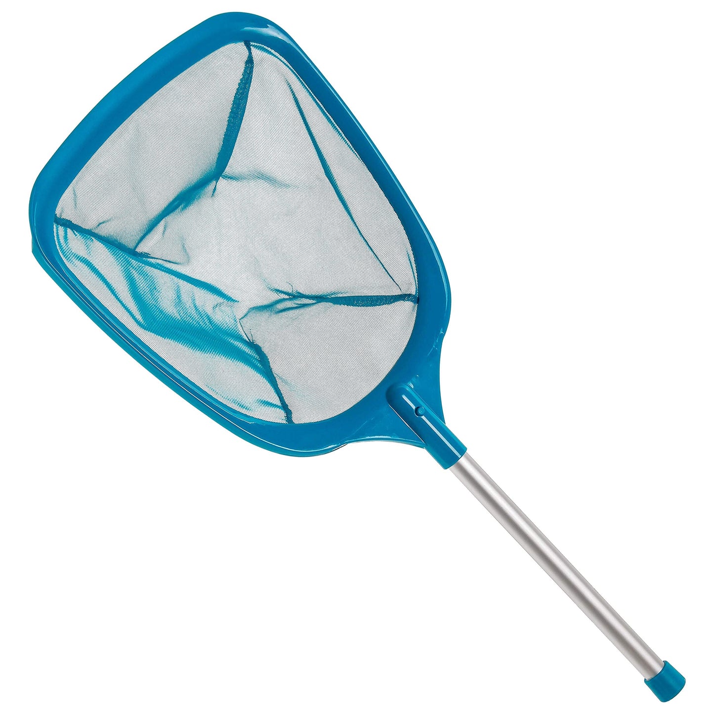 U.S. Pool Supply Professional Spa, Hot Tub, Pool Hand Leaf Skimmer Net with Aluminum Pole - Deep Ultra Fine Mesh Netting Bag Basket, Clean The Finest Debris - Pond Small Kid Kiddie Inflatable Pool