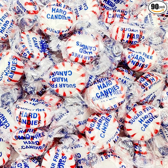 Sugar-Free Starlight Mints | 1-Pound Pack | Peppermint Hard Candy