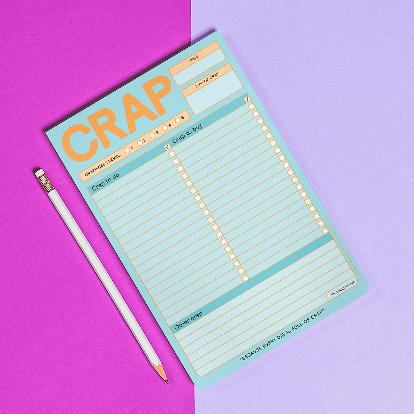 Crap Pad, To Do List Note Pad (Pastel Version) (Knock Knock Pads)