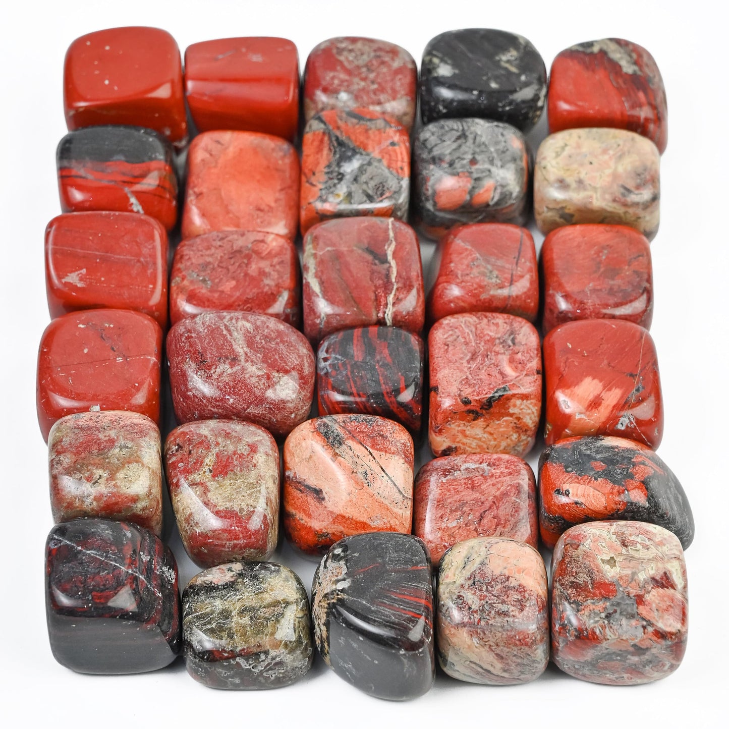 "Crocon 1LB Noreena Jasper Tumbled Stones and Crystals Bulk 2000+ Carats Natural Crystal Kit for Reiki Healing Crystal Polished, Tumble Stones, Chakra Balancing, Reiki Gift, Home Decor Size : 20mm "