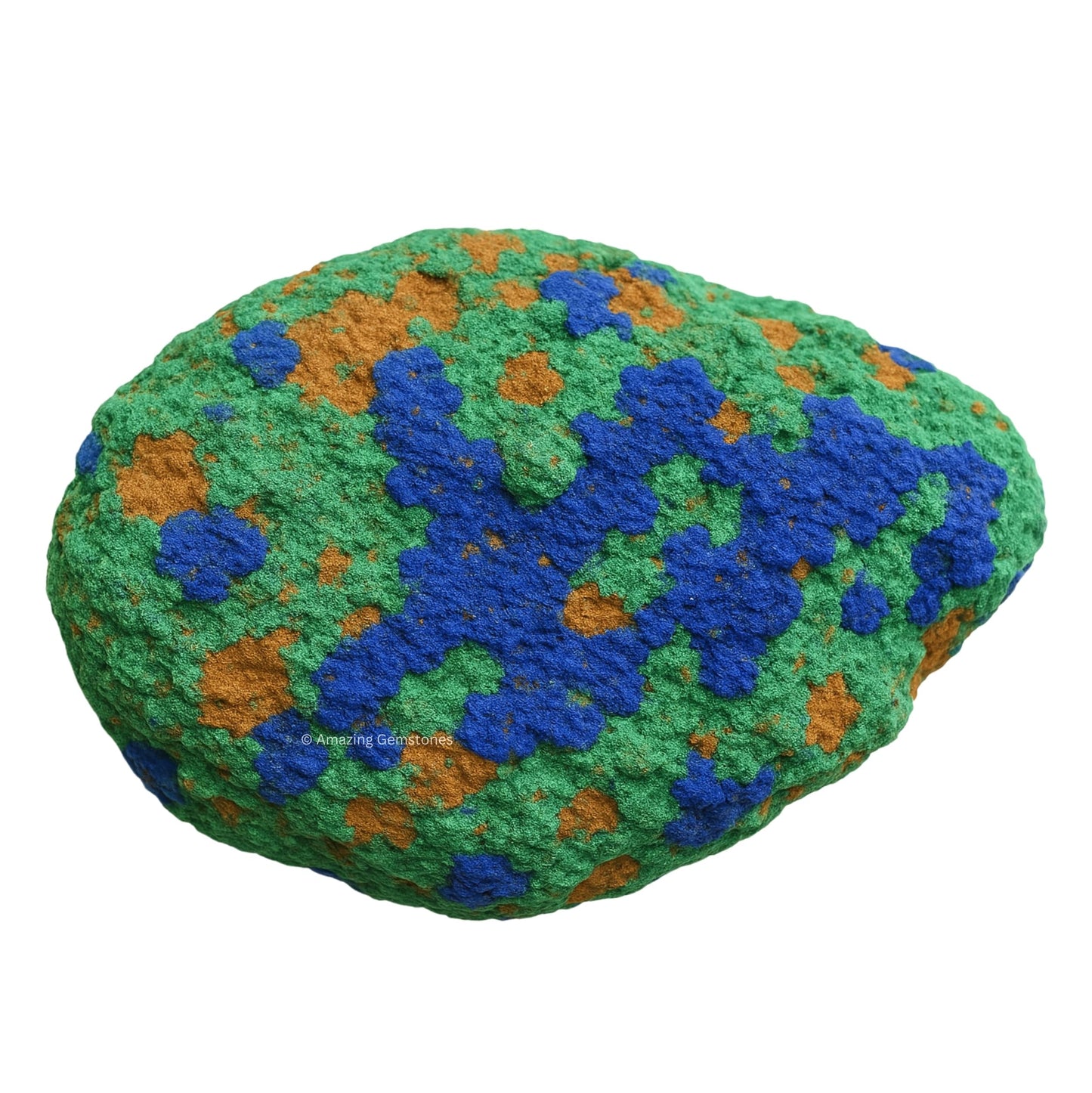 Amazing Gemstone Azurite Malachite Crystals & Healing Stones - Premium Semi Precious Gem Stones for Spiritual Growth - Healing Crystals Geode Clusters for Meditation, Chakra Balance & Energy (M)
