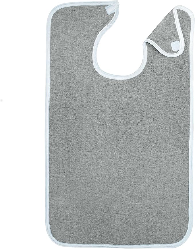 Avalon Towels Adult Bibs for Women 100% Cotton Bib for Adults for Eating - Terry Cloth Adult Bibs for Men Clothing Protectors