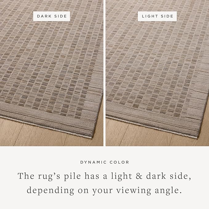 Loloi Amber Lewis Cali Collection CIL-02 Natural/Slate 2'-7" x 8'-0", .25" Pile Height, Runner Rug