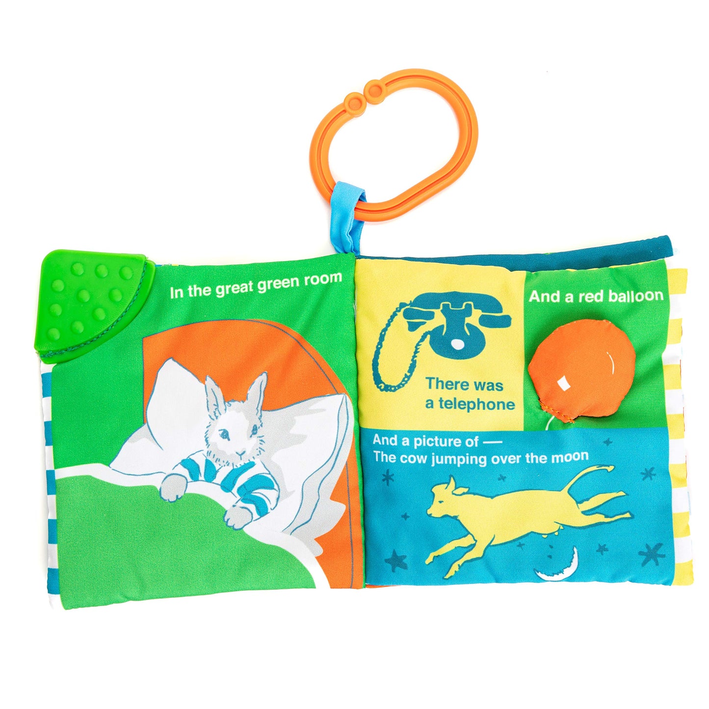 Kids Preferred Goodnight Moon Soft Book with On The Go Clip, 5 Inches