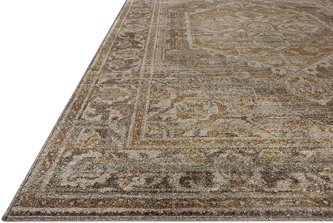 Loloi Magnolia Home by Joanna Gaines Mona Collection MOA-01 BARK/Sunrise 2'-6" x 10'-0" Runner Rug