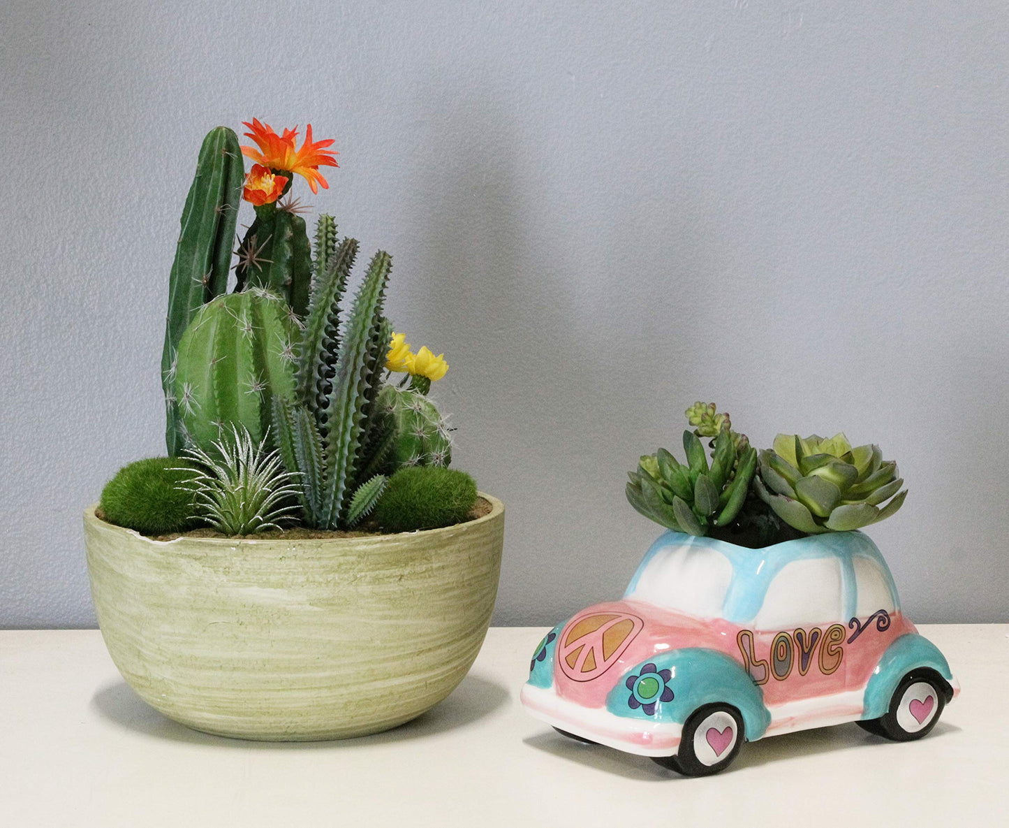 The Bridge Collection Hippy Vehicle Planter Pot (Love 'Bug')