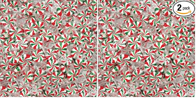Starlight Mints - 2 Pound Pack (About 150 Count) - Peppermint Candy - Pinwheel Bulk Mints Individually Wrapped - Mint Candy for Office Bowls, Parties and Events (Pack of 2)