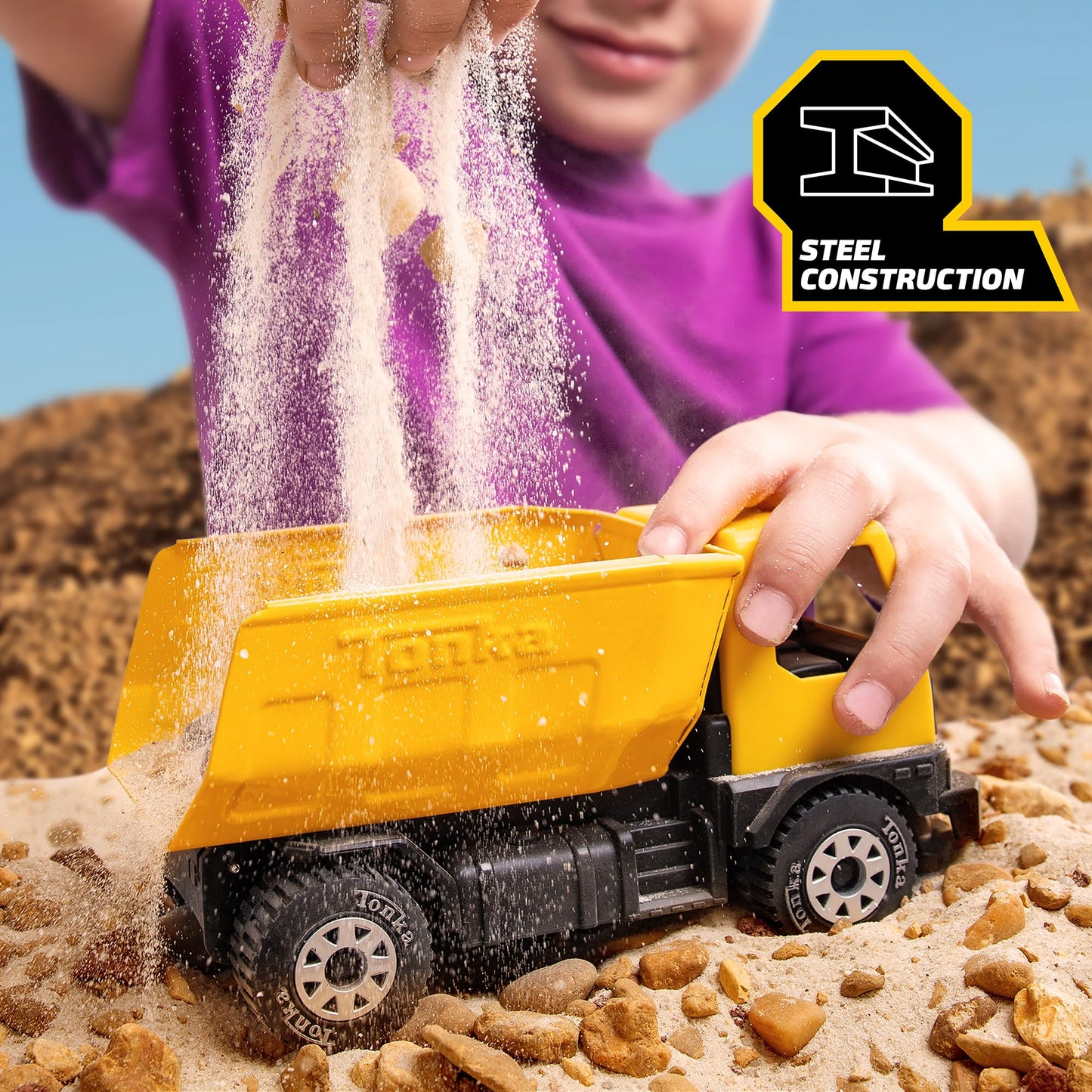 Tonka - Steel Classics Giga Series - Dump Truck & Excavator, 2-Pack - Amazon Exclusive