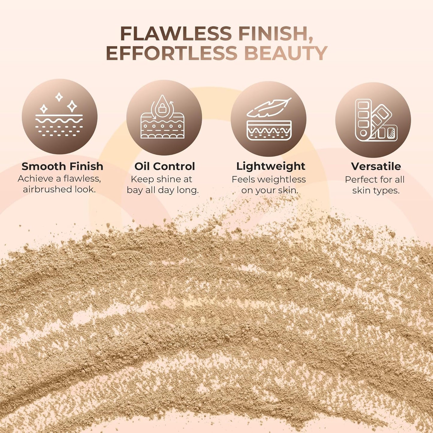 Foundation Powder Refill (BEIGE)(8 Ounce Bag) By Sweet Face Minerals, Lightweight Mineral Loose Makeup Powder with SPF 20, Full Coverage Flawless Finish, Talc-free, Cruelty-Free, Refillable Pouch