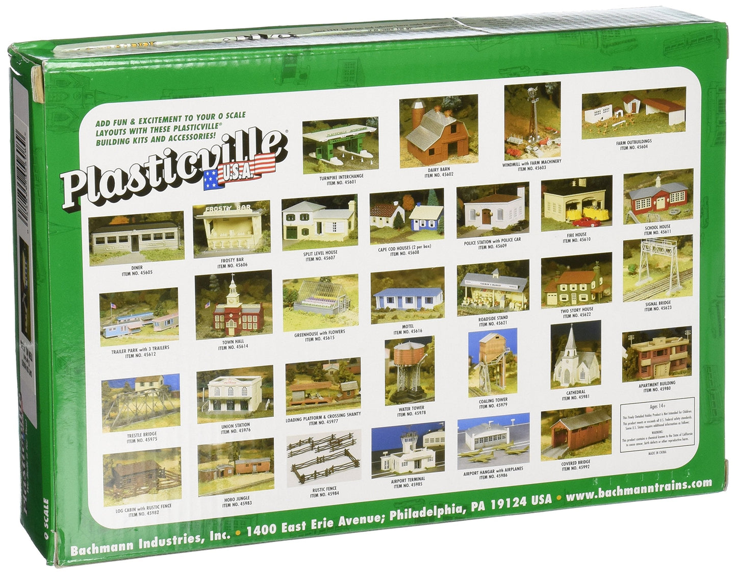 Bachmann Trains - PLASTICVILLE U.S.A. BUILDINGS – CLASSIC KITS - CAPE COD HOUSE (2/box) - O Scale