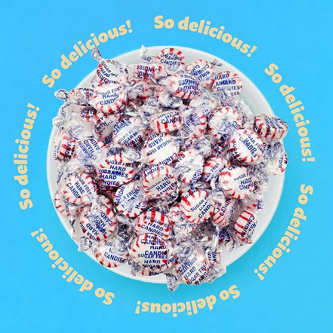 Sugar-Free Starlight Mints | 1-Pound Pack | Peppermint Hard Candy