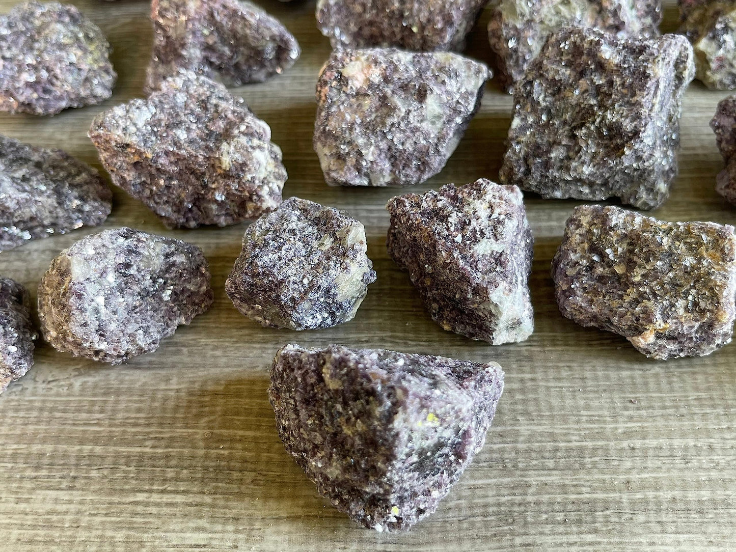 GAF TREASURES Wholesale Raw Lepidolite Crystals, Natural Lepidolite Stone, Natural Rough Lepidolite Crystals, Lepidolite Rough, Lepidolite Healing Crystals (Lepidolite, 0.5 Pound)
