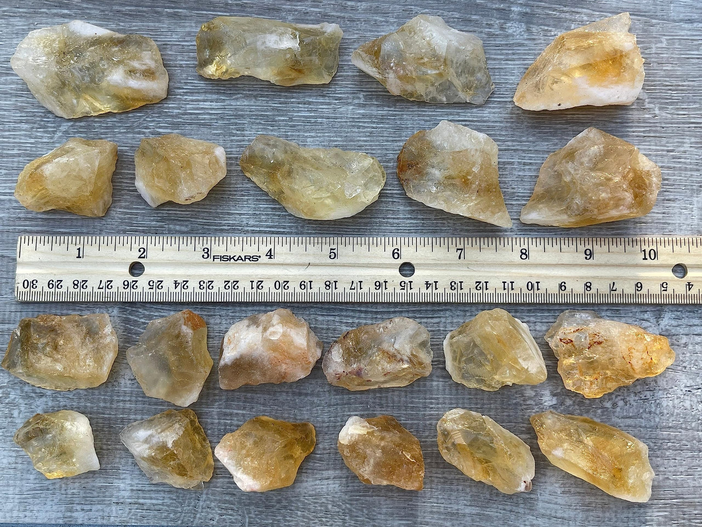 GAF TREASURES Wholesale Raw Citrine Crystals, Natural Citrine Stone, Natural Rough Citrine Crystals, Citrine Rough, Citrine Healing Crystals (Citrine, 0.25 Pound)