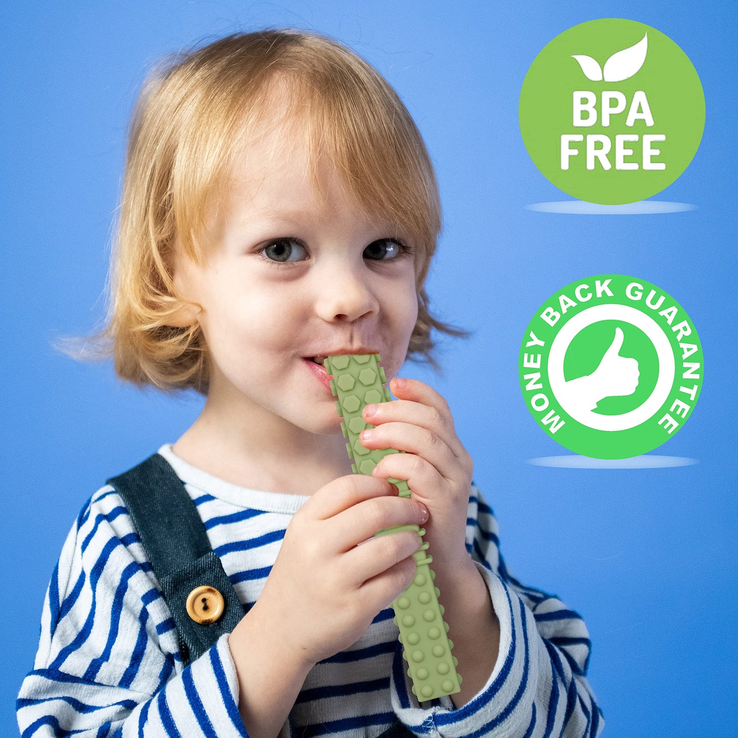 Sensory Chewy Toys for Autistic Children, 5 Pack Chew Sticks for Kids with Autism, ADHD, SPD, Chewies with Special Needs, Silicone Tubes Teething Toys for Babies