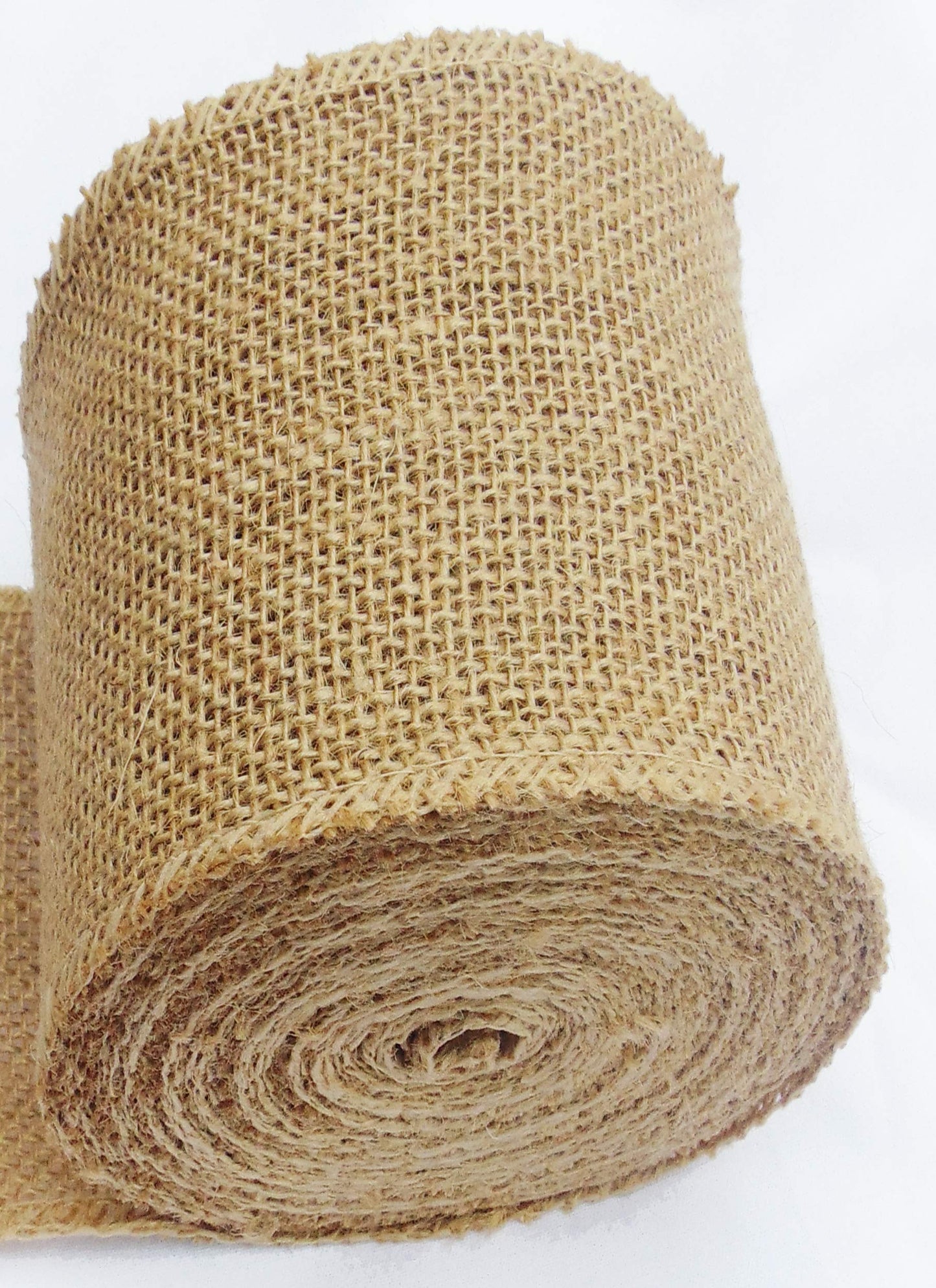 3-Pack Burlap Fabric Ribbon Natural Roll DIY (6Inch X 15yards) Tree Protector Wrap Plant Bandage Packing Winter Proof, Craft & Hobby Fabric, Warm Keeping and Moisture