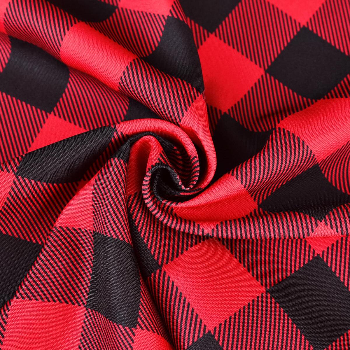 Waterproof Checkered Tablecloth Fabric