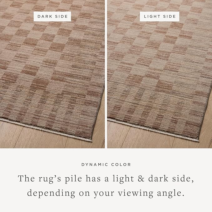 Loloi Amber Lewis Cali Collection CIL-06 Brick/Natural 2'-3" x 3'-11", .25" Pile Height, Accent Rug