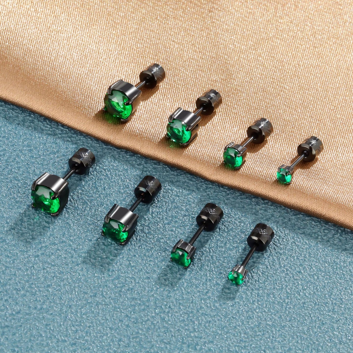 ZQGOFPT 7 Pairs 𝐓𝐢𝐭𝐚𝐧𝐢𝐮𝐦 𝐒𝐜𝐫𝐞𝐰 𝐁𝐚𝐜𝐤 Earrings for Women Men, 𝐒𝐮𝐫𝐠𝐢𝐜𝐚𝐥 Stainless 𝐒𝐭𝐞𝐞𝐥 Hoop Huggie 𝐄𝐚𝐫𝐫𝐢𝐧𝐠𝐬 Rainbow 5A 𝐂𝐮𝐛𝐢𝐜 𝐙𝐢𝐫𝐜𝐨𝐧𝐢𝐚 Stud Earrings Set Multiple Cartilage 𝐏𝐢𝐞𝐫𝐜𝐢𝐧𝐠 Sleeper Jewelry for