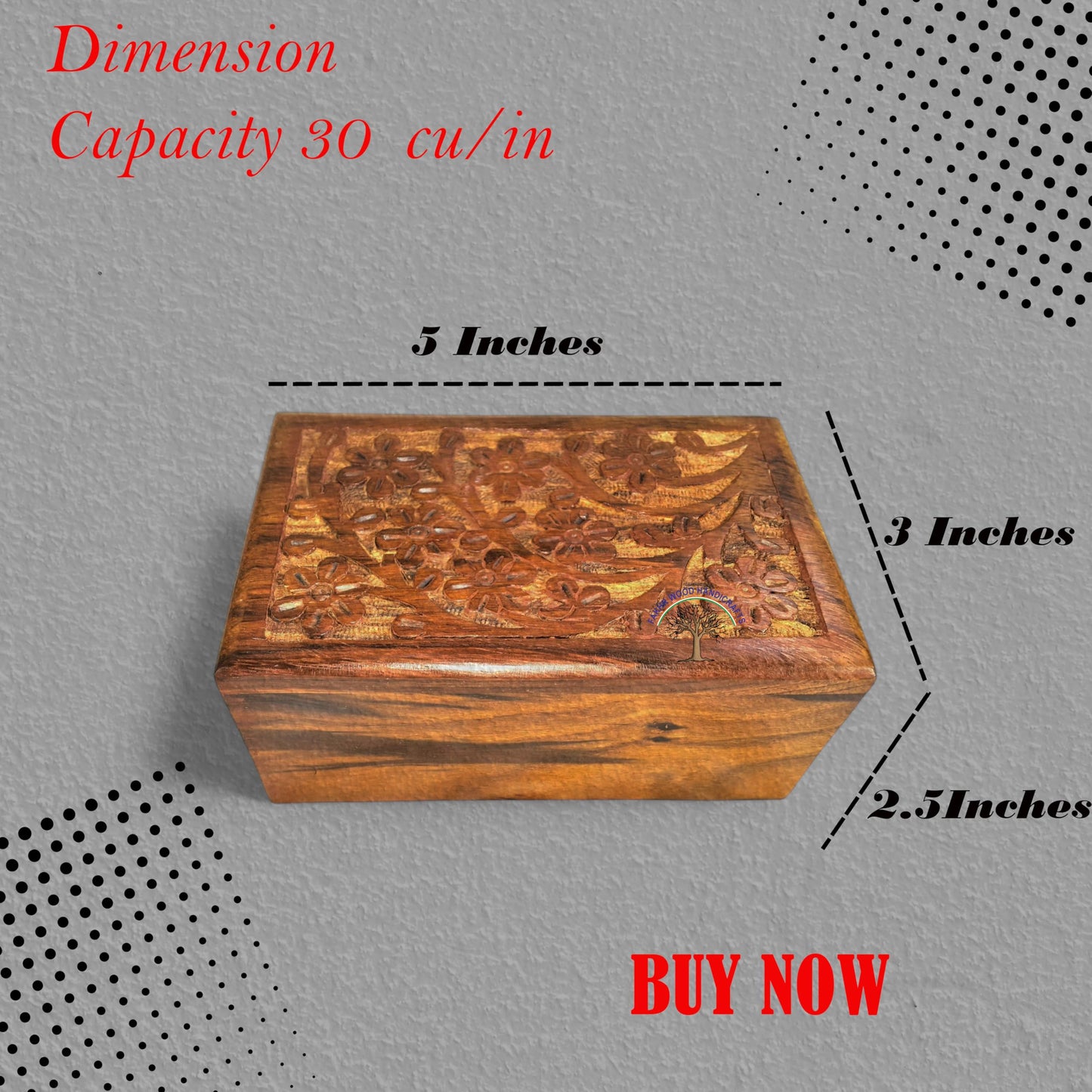 Handcrafted Wooden Urn Box for Human & Pet Ashes – Small Engraved Cremation Memorial Keepsake – Decorative Burial Box for Dogs, Cats, and Loved Ones