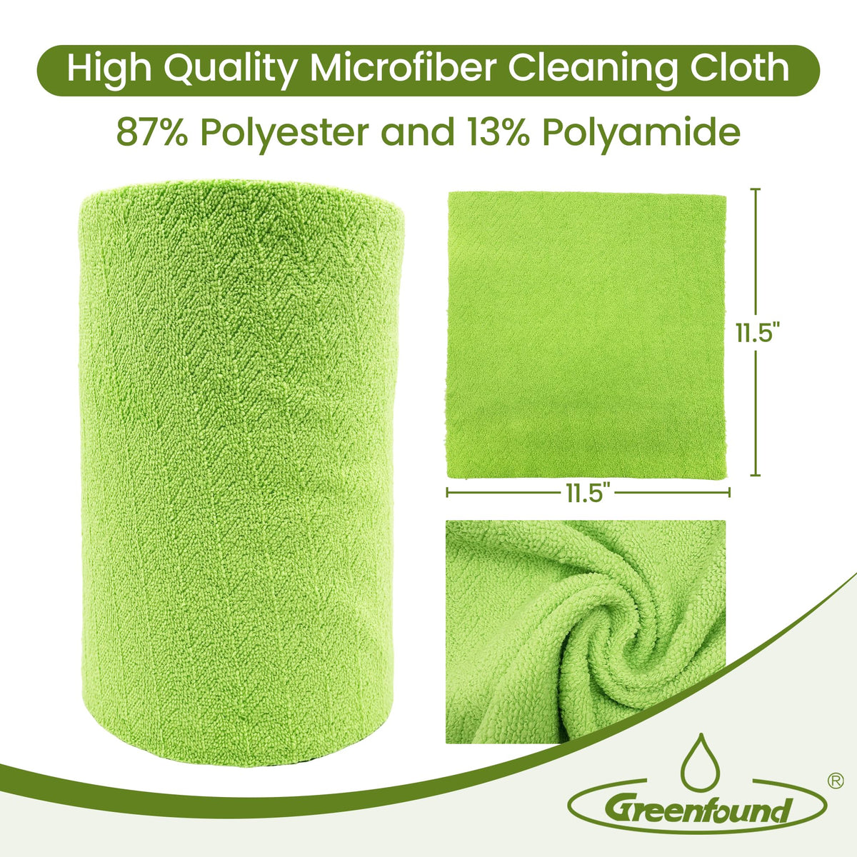 Microfiber Cleaning Cloth Roll (80 Count)