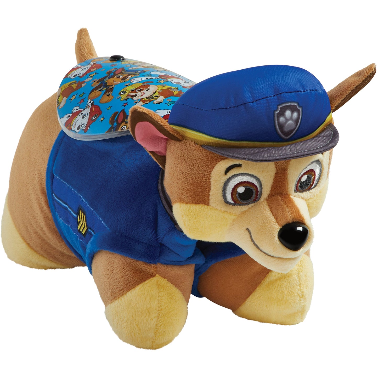 Pillow Pets 11 inch Paw Patrol Chase Sleeptime Lite, Nickelodeon Stuffed Animal Nightlight, Plush Toy Gift for Kids