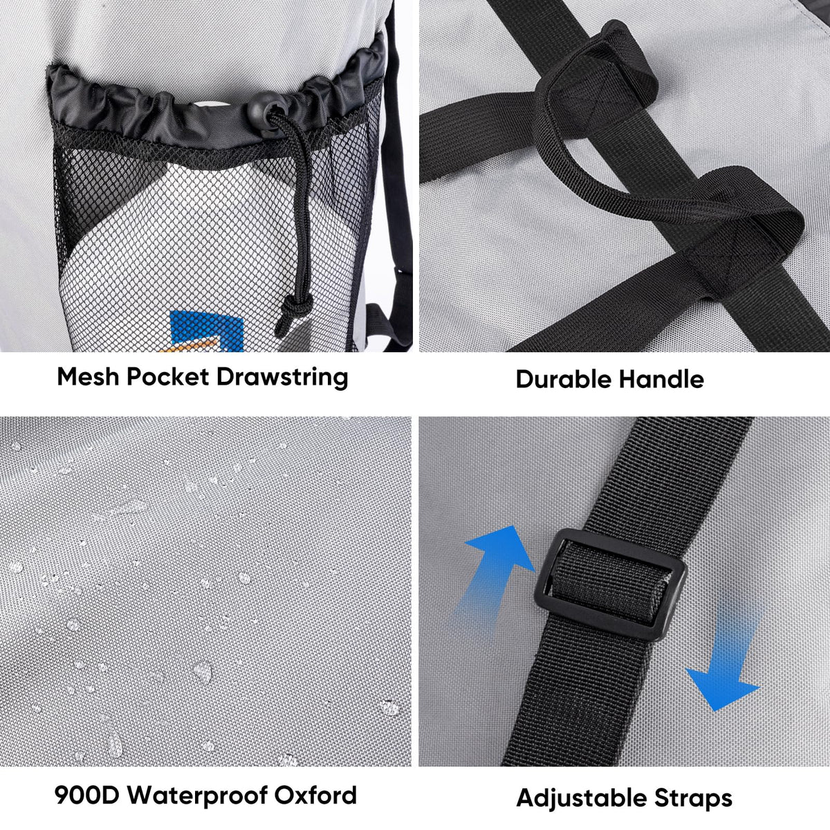 2PK 120L Laundry Bag Backpack (2 Count)