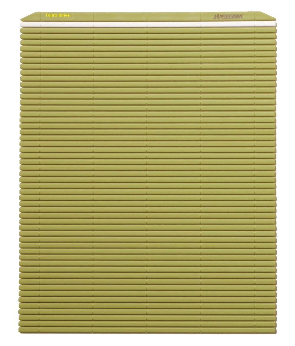 Hasegawa 10 x 9.5 Inch Plastic Green Makisu/Sushi Rolling Mat