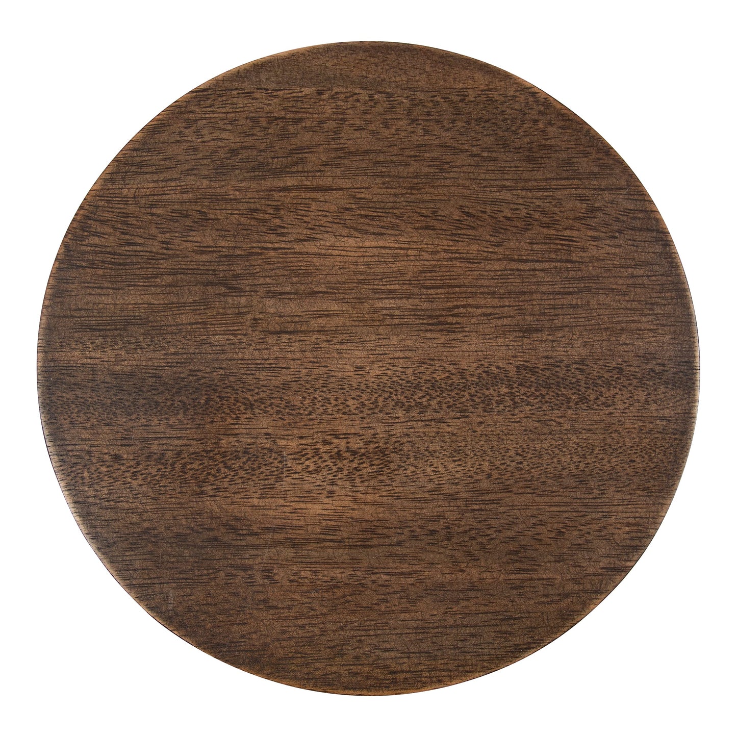 Kate and Laurel Wegner Traditional Wooden Round Drink Table, 8 x 23, Rich Brown, Elegant and Durable Pedestal Table for Use as Small Drink Table, Plant Stand, or Decorative Item Display