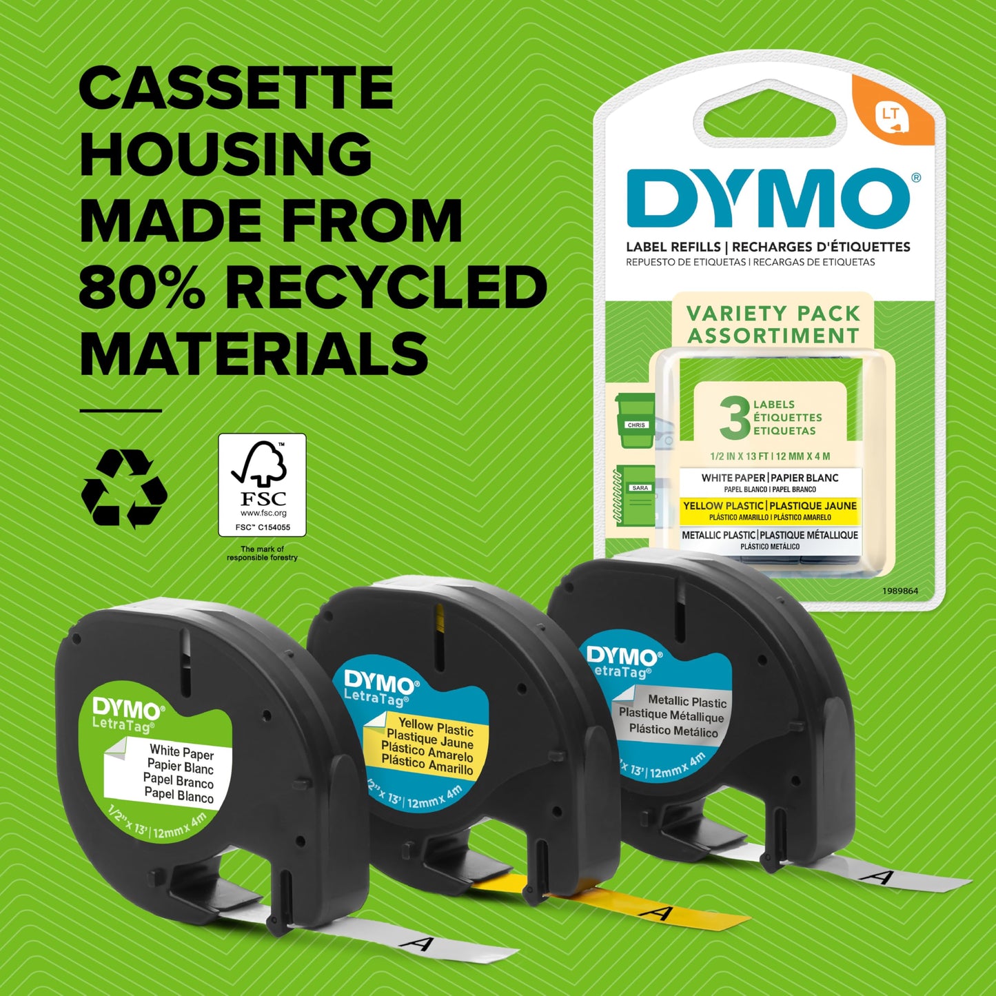 DYMO LetraTag 200B Bluetooth Label Maker, Compact Label Printer, Connects Through Bluetooth Wireless Technology to iOS and Android, Includes 1 White Paper Label Tape, Daydream Blue