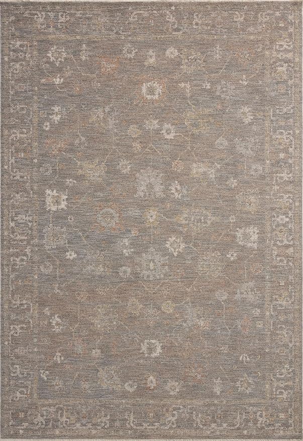 Loloi Chris Loves Julia Louisa Collection LOI-01 Stone/Multi 2'-3" x 3'-10", .38" Pile Height, Accent Rug