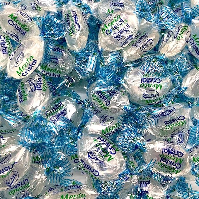 Holiday Crystal Clear Mints - 6 lbs - Clear Refreshing and Elegant After Dinner Mint Hard Candies - Bulk American Vintage Candy Assortment - Individually Wrapped, 96 oz.