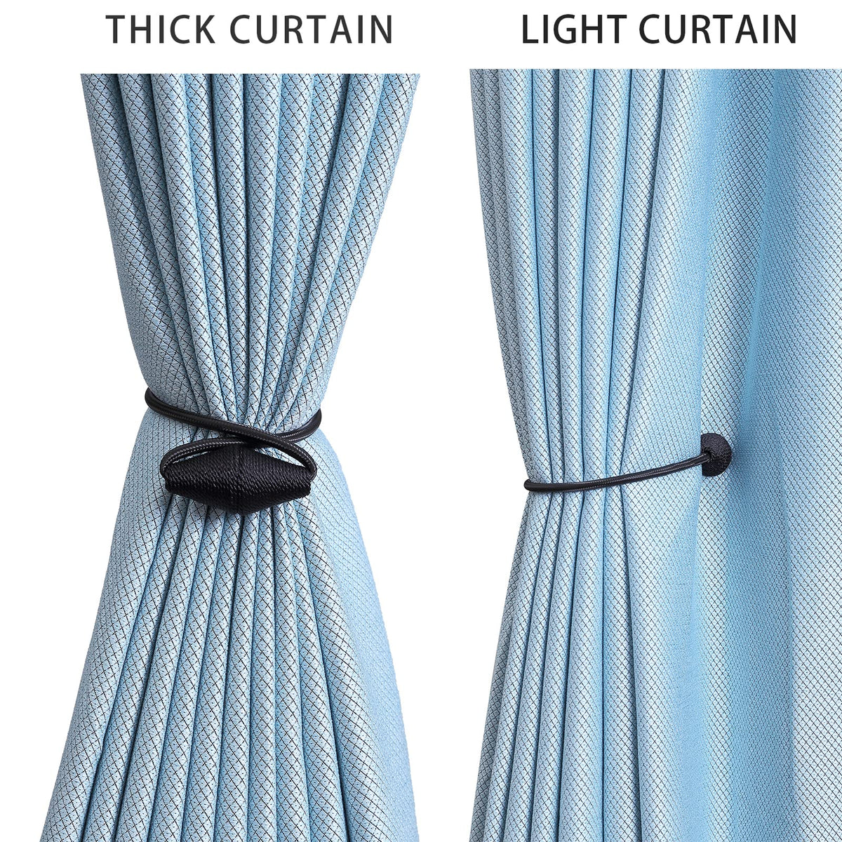 2 PCS Magnetic Curtain Tiebacks