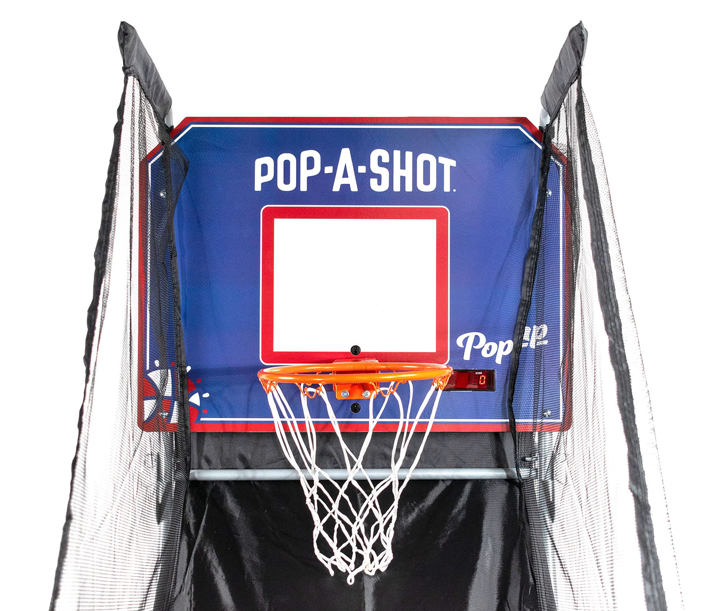 Pop-A-Shot - Pop-Up Game | Arcade Basketball Inside, Out, and On The Go | Infrared Sensor Scoring | 3 Balls | Foldable, Portable, Tote Bag Included