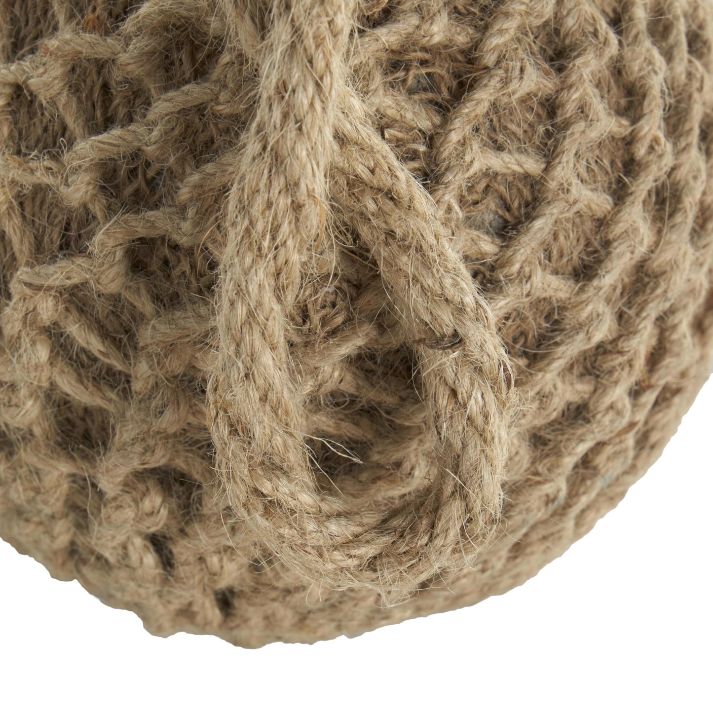 Deco 79 Cement Stone Knot Handmade Decorative Sculpture Woven Layered Orb Home Decor Statues with Handles, Set of 2 Accent Figurines 5"W, 6"H, Brown