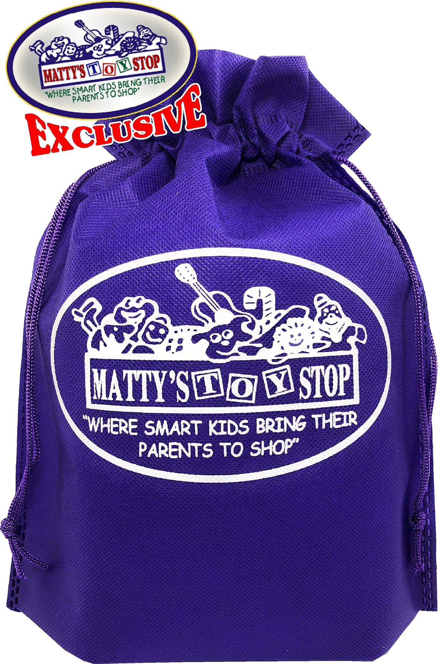 Schylling Unicorn Stretchy Hand Puppets Pink, Purple & Teal Complete Gift Set Bundle with Matty's Toy Stop Storage Bag - 3 Pack
