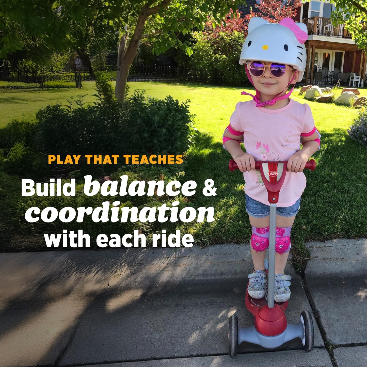 Radio Flyer My 1st Scooter, Red, For Kids 2-5 Years Old, Extra Wide Base for Balance, 2 Front Wheels for Added Stability, Easy to Use Foot Brake, 3 Wheel Scooter for Kids, (Amazon Exclusive)