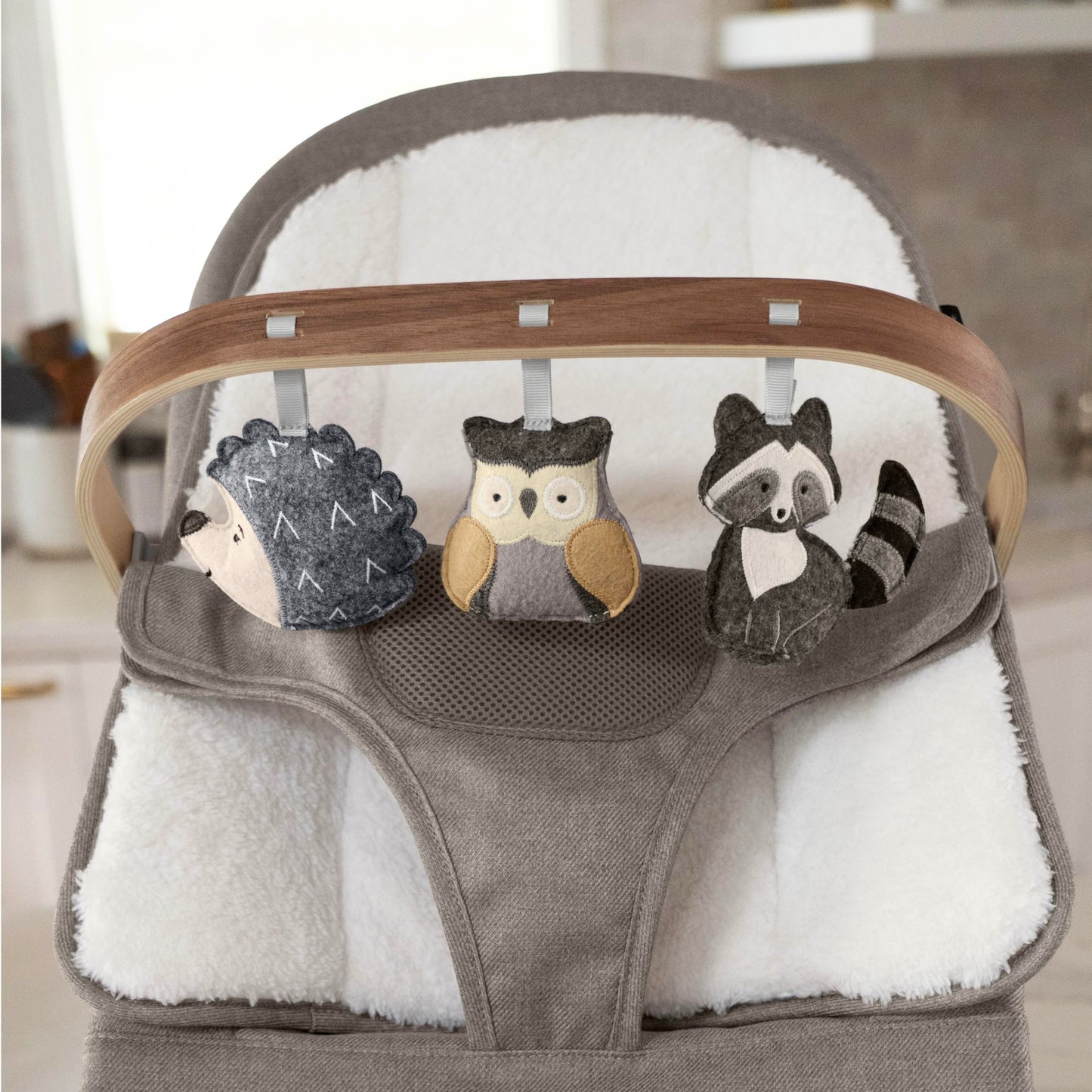 UPPAbaby Mira Forest Fun Toy Bar/Easily Attaches to Baby Bouncer/Sensory Entertainment