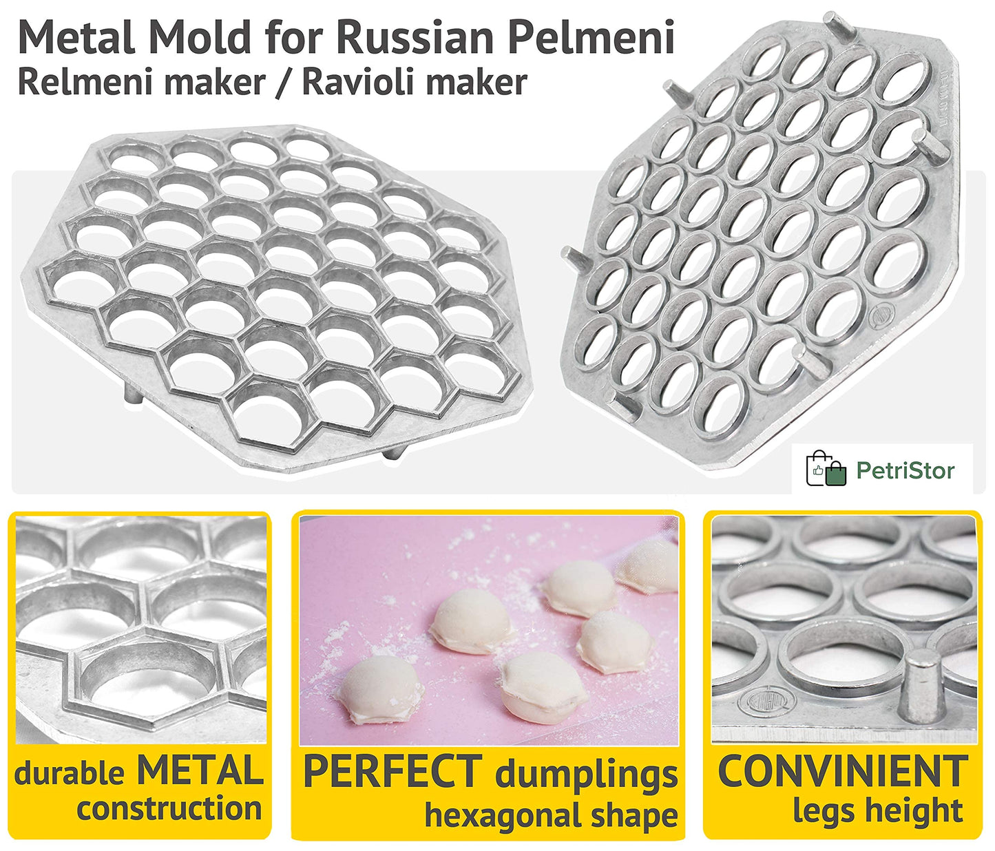 Ravioli Maker Metal Form Meat Pelmeni Dumplins Pasta
